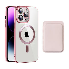 Transparent Magnetic Card Holder TPU Case for iPhone 15 Series Transparent Magnetic Card Holder TPU Case for iPhone 15 Series