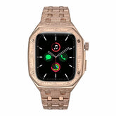 Full-Cover Metal Engraved Armor Watch Band