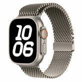 Pure Titanium Milanese Mesh Band with Parachute-Style Buckle