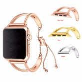 V-förmiges Uhrenarmband aus hohlem Metall