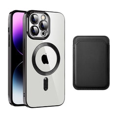 Transparent Magnetic Card Holder TPU Case for iPhone 11 Series