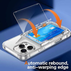 Transparent Card Holder Phone Case for iPhone 14 Series