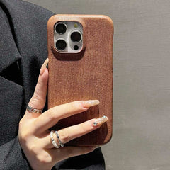 Denim Texture Leather Phone Case for iPhone 13 Series