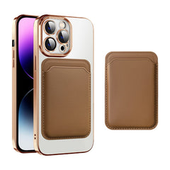 Transparent Magnetic Card Holder TPU Case for iPhone 11 Series