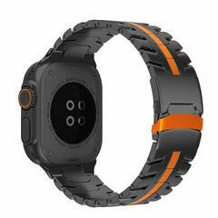 Cool Metal Stainless Steel Watch Strap with Safety Clasp