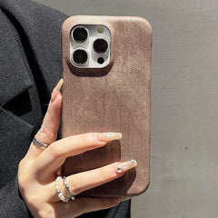 Denim Texture Leather Phone Case for iPhone 12 Series