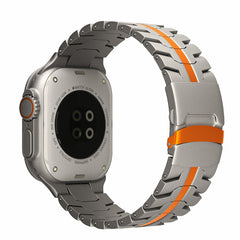 Cool Metal Stainless Steel Watch Strap with Safety Clasp