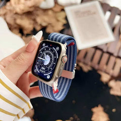 Luxury Striped Woven Nylon Parachute Buckle Strap Band