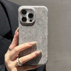 Denim Texture Leather Phone Case for iPhone 13 Series