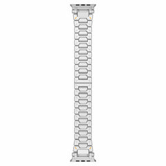 Stainless Steel Three-Bead Metal Watch Strap