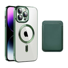 Transparent Magnetic Card Holder TPU Case for iPhone 11 Series