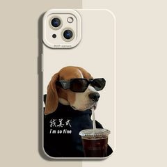 Silicone Coffee Pattern Case for iPhone Series