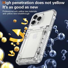 Transparent Card Holder Phone Case for iPhone 14 Series