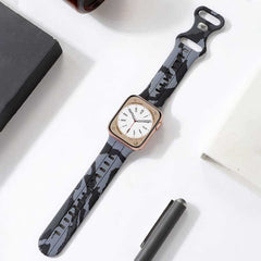 Camouflage Silicone Strap with Butterfly Clasp