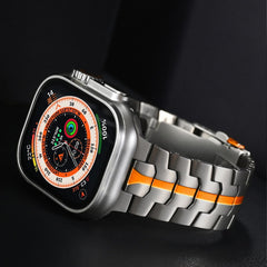 Cool Metal Stainless Steel Watch Strap with Safety Clasp