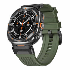 Functional Band for Samsung Galaxy Watch Ultra - 47mm Rubber and Stainless Steel Strap