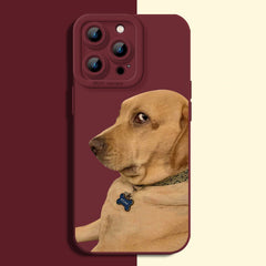 Silicone Dog Pattern Case for iPhone Series