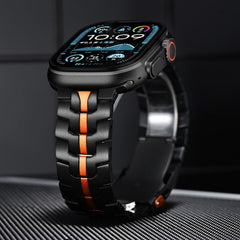 Cool Metal Stainless Steel Watch Strap with Safety Clasp