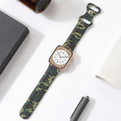 Camouflage Silicone Strap with Butterfly Clasp