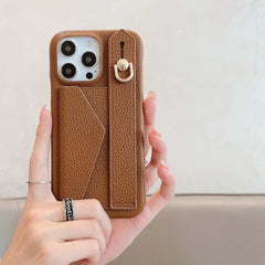 Wallet Card Holder Phone Case with Wrist Strap for iPhone 11 Series