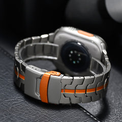 Cool Metal Stainless Steel Watch Strap with Safety Clasp