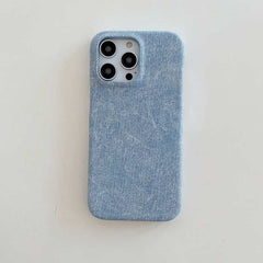 Denim Texture Leather Phone Case for iPhone 14 Series