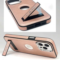 Leather Stand Protective Phone Case for iPhone 12 Series