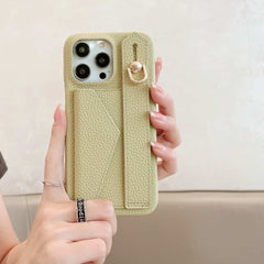 Wallet Card Holder Phone Case with Wrist Strap for iPhone 13 Series