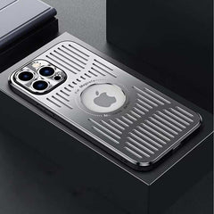 Magnetic Metal Ventilation Phone Case for iPhone 16 Series