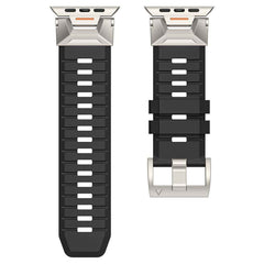 Mechanical Style Fluoroelastomer Watch Band