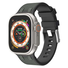 Oak Pattern texture Dual-Tone Silicone Band