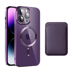 Transparent Magnetic Card Holder TPU Case for iPhone 11 Series